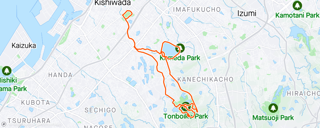 Map of the activity, 朝のランニング