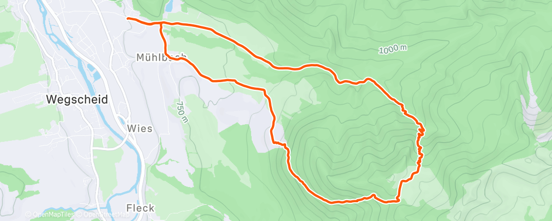 Карта физической активности (Mittagswanderung)