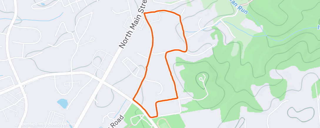 Map of the activity, Afternoon Walk