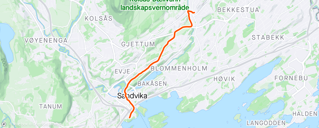 Map of the activity, Til Låvestyrke med Heidi