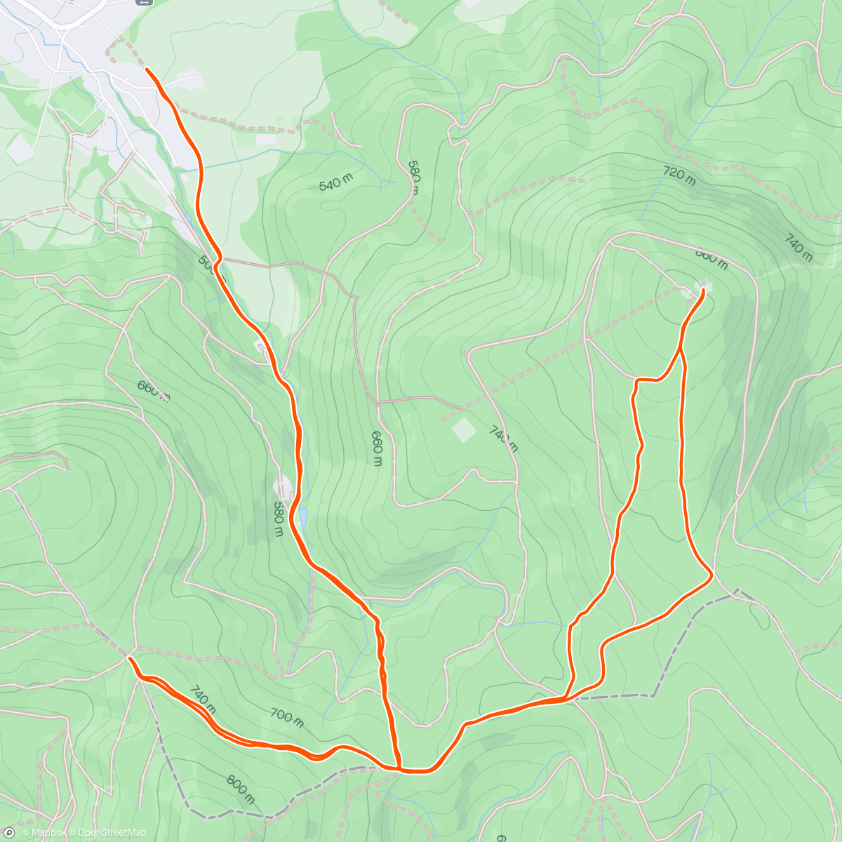 Mapa da atividade, Javorník a okolí🙈