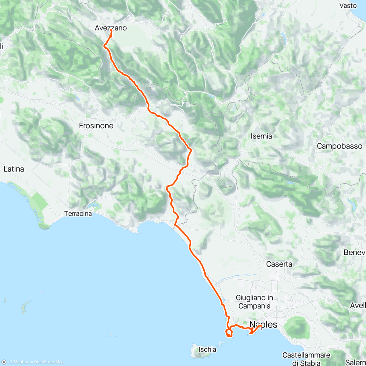 Map of the activity, 🇮🇹 Giro d'Italia 🇮🇹 Stage: 9.