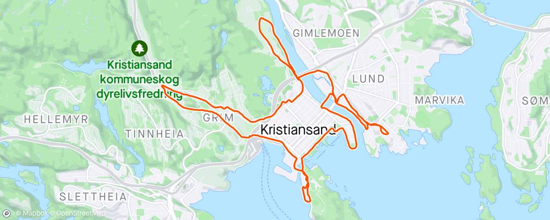 Map of the activity, Solskinnstur med Atle og Bjørn.