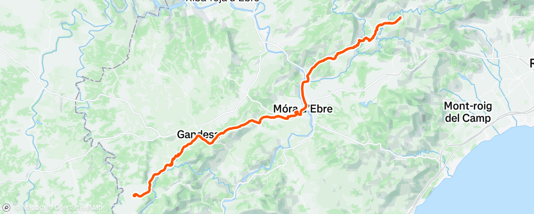 Map of the activity, Morning Mountain Bike Ride