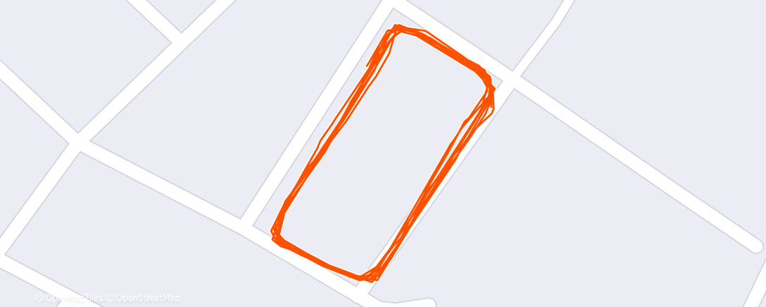 Map of the activity, Evening Run
