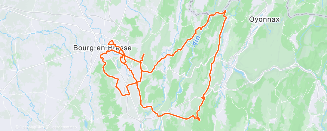 Map of the activity, Endurance fondamentale