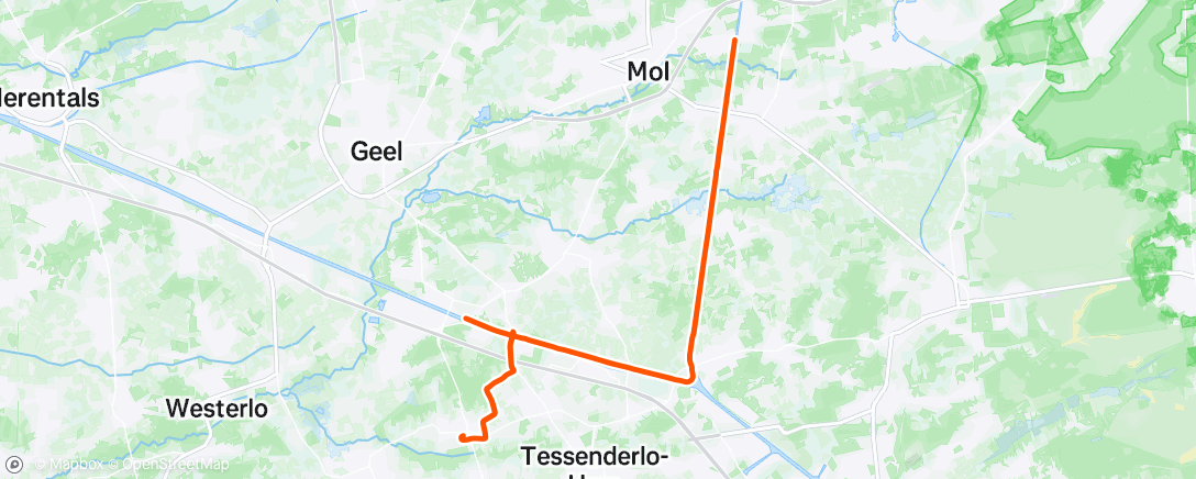 Map of the activity, Middagrit