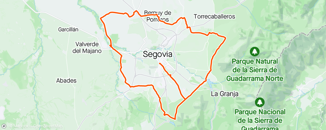 アクティビティ「Segovia estas rodeada!」の地図