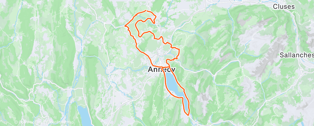 「Sortie vélo le matin」活動的地圖
