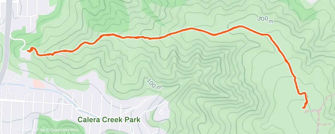 Map of the activity, Lunch Hike