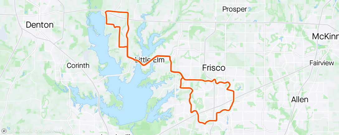 Map of the activity, STCC Saturday ride