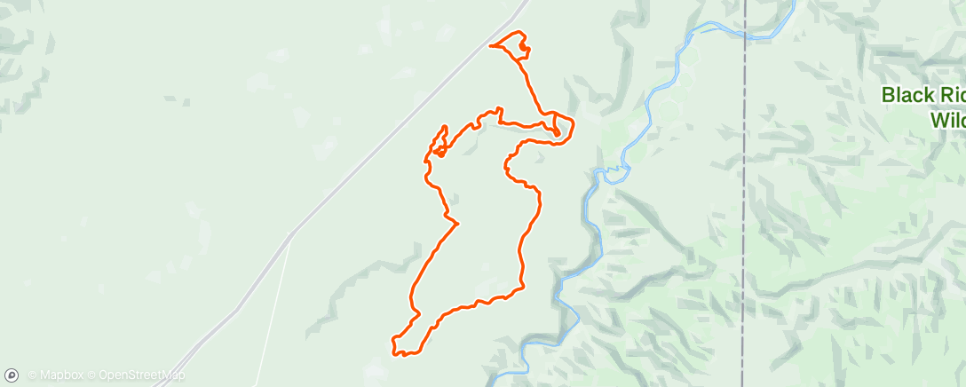 Map of the activity, Motorbike ride