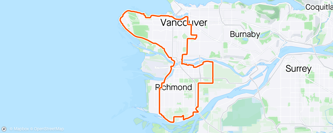 Map of the activity, Jericho to Richmond