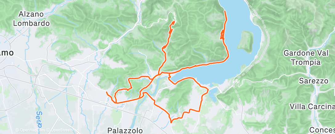 Map of the activity, Утренний велозаезд