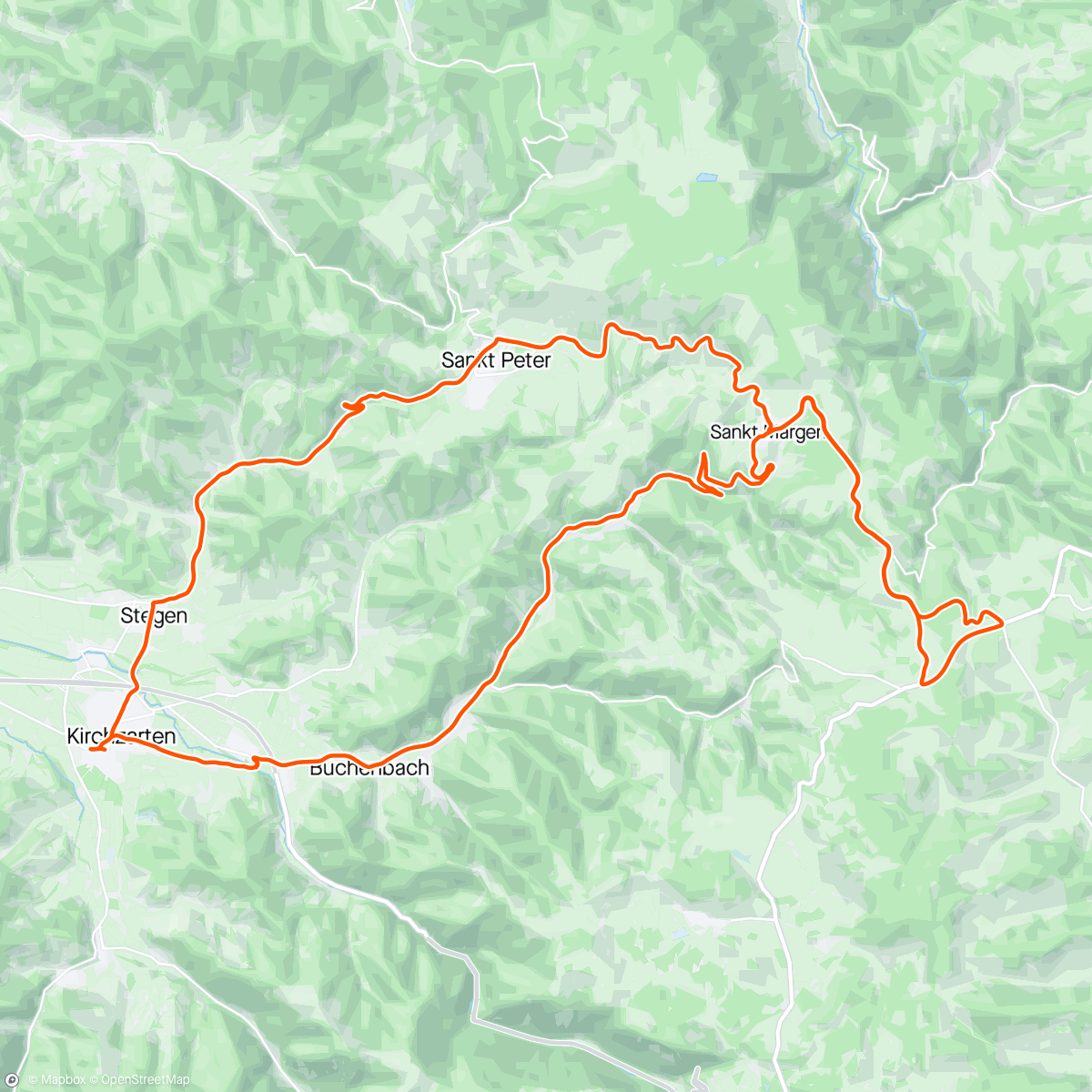 Map of the activity, Fahrt am Vatertag