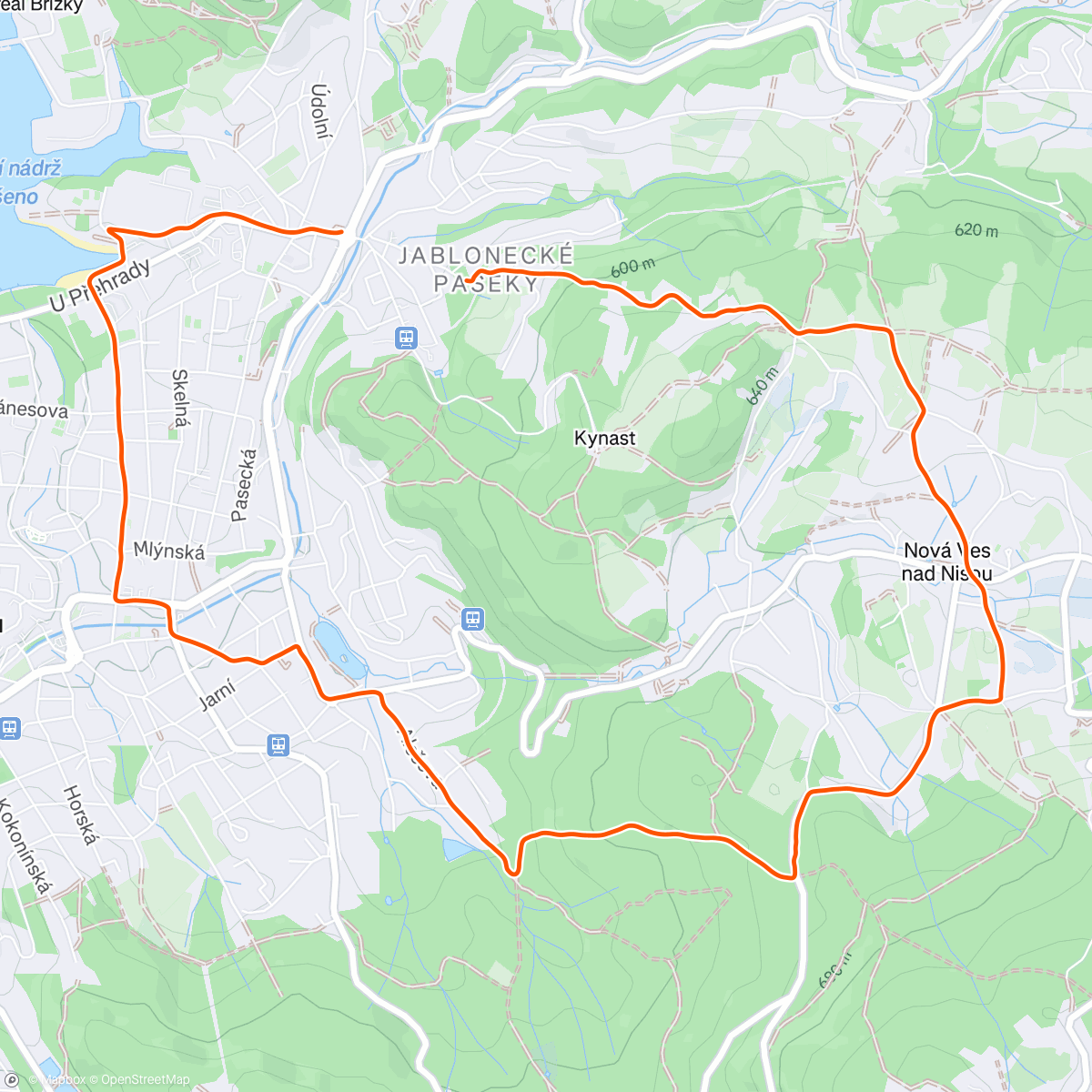 Map of the activity, Morning Run