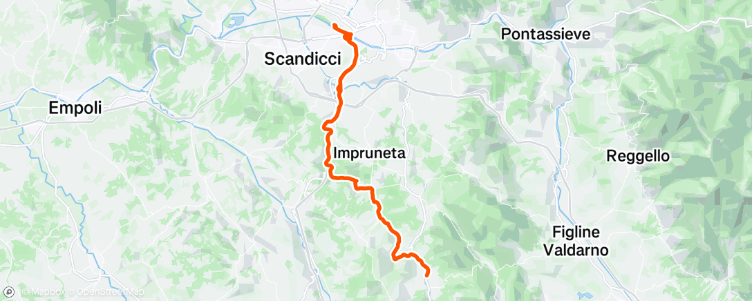 Map of the activity, Afternoon Ride