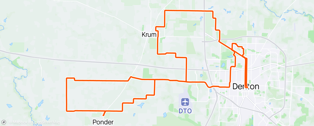 Map of the activity, DCC C Ride