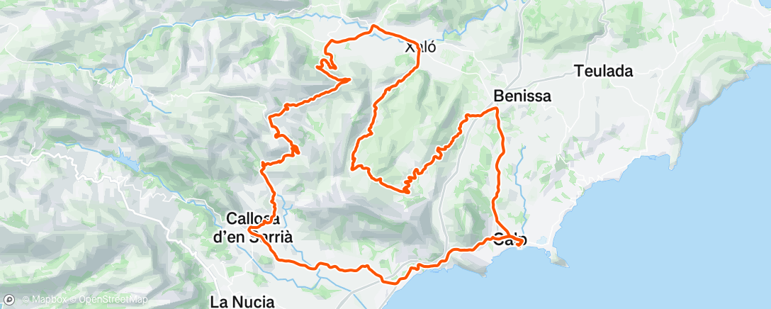 Map of the activity, Morning Ride