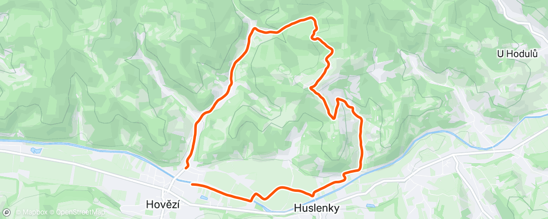 Map of the activity, Morning Run