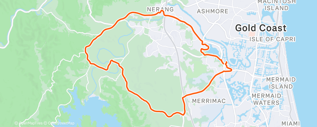 Map of the activity, Morning Ride