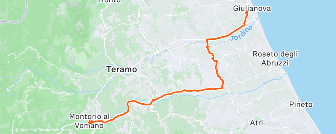 Карта физической активности (Finalmente… giorni dí stop ✋… oggi con un freddino 🥶  rigenerante 🤪 si è tornati a pedalare!)