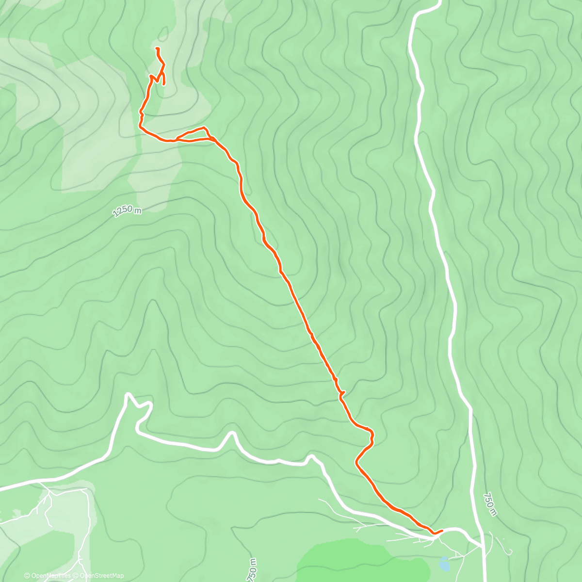 Map of the activity, Cez Mesiačik na Babu