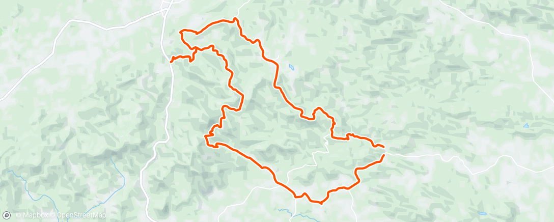 Map of the activity, Another Gravel Ride on Brushy Mountain