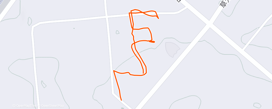 Map of the activity, 傍晚行走