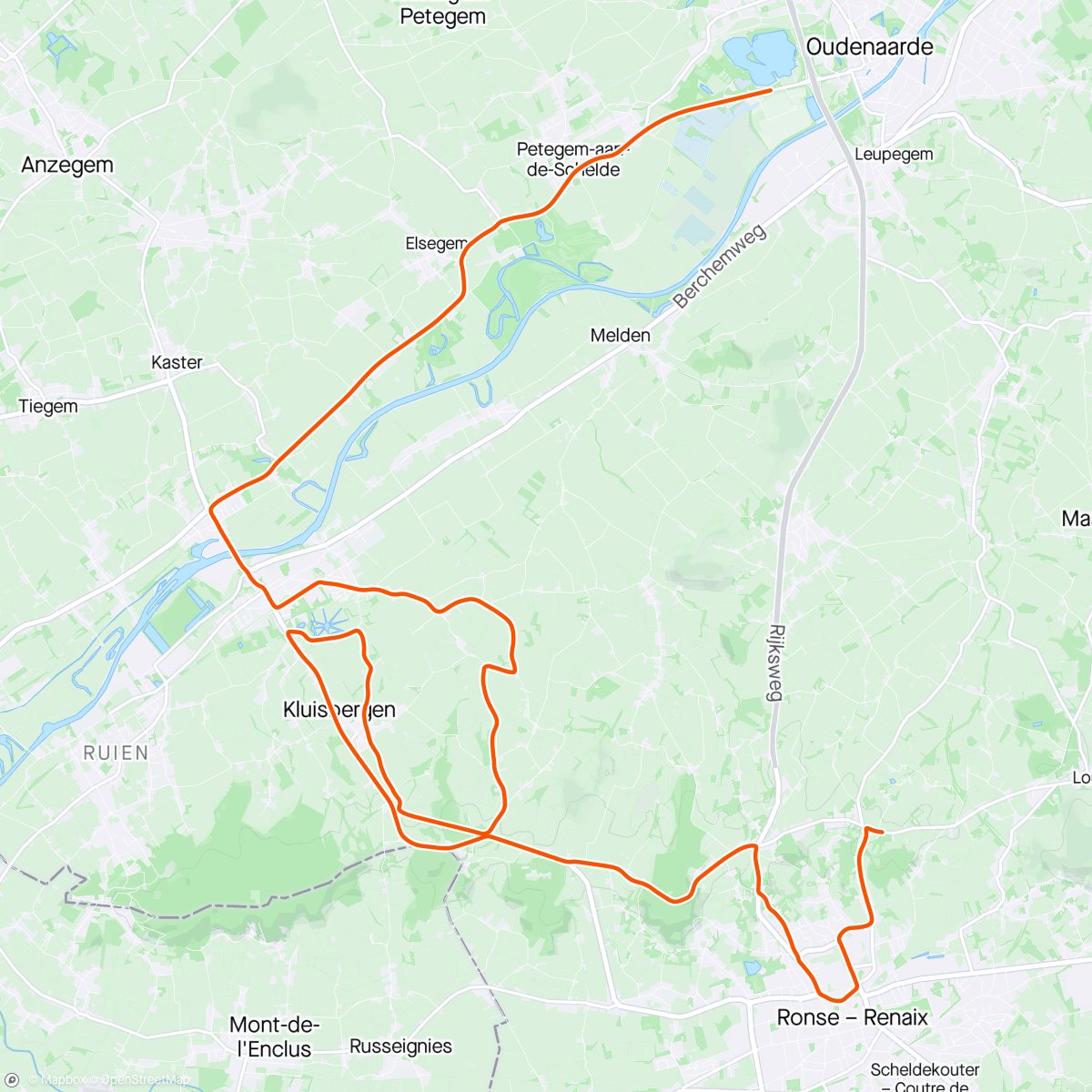 Map of the activity, BKOOL - Ronde van Vlaanderen