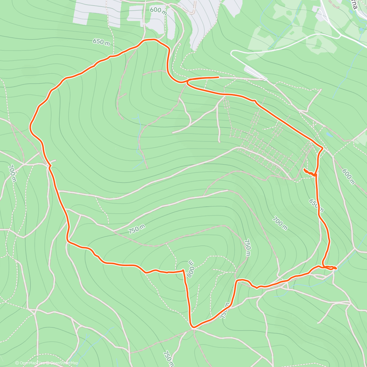 Map of the activity, Wlodarz, ale na piechotę