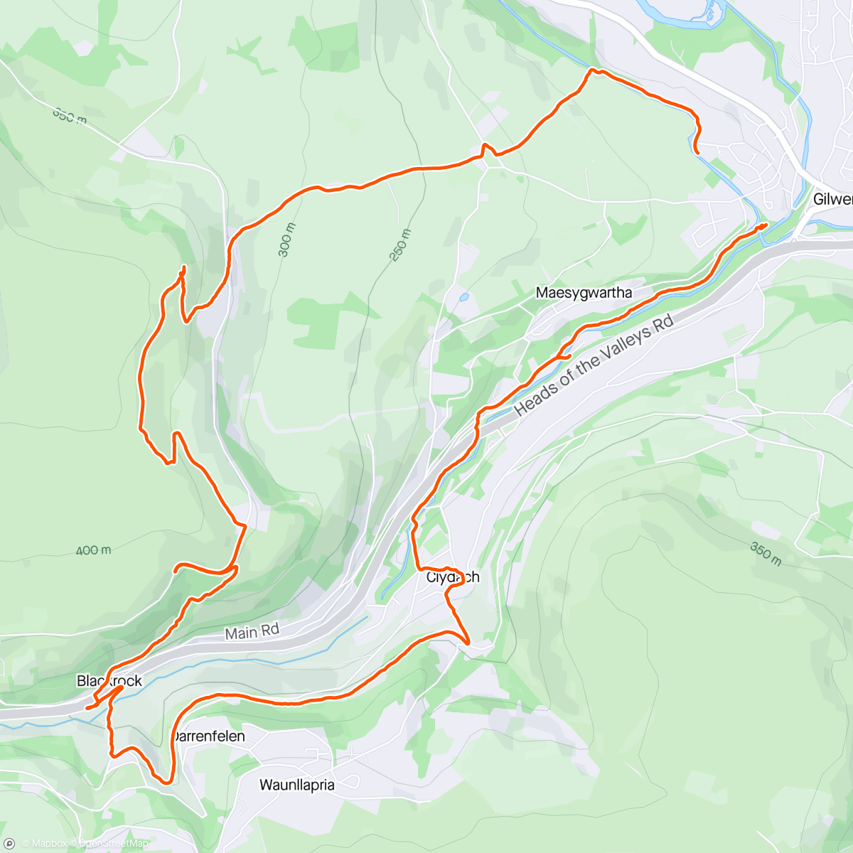 Map of the activity, The lonely shepherd circular