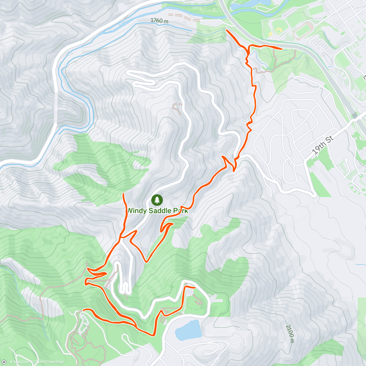 Map of the activity, Morning Run