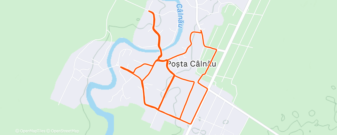 Map of the activity, Searching for the track