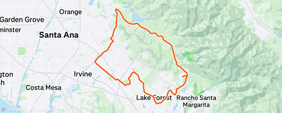 Map of the activity, Morning Ride