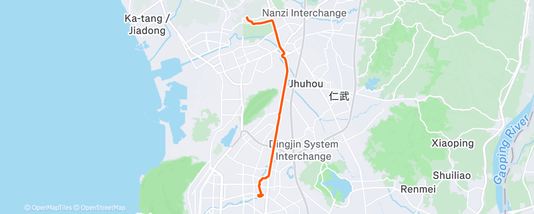 Карта физической активности (晨間騎乘)