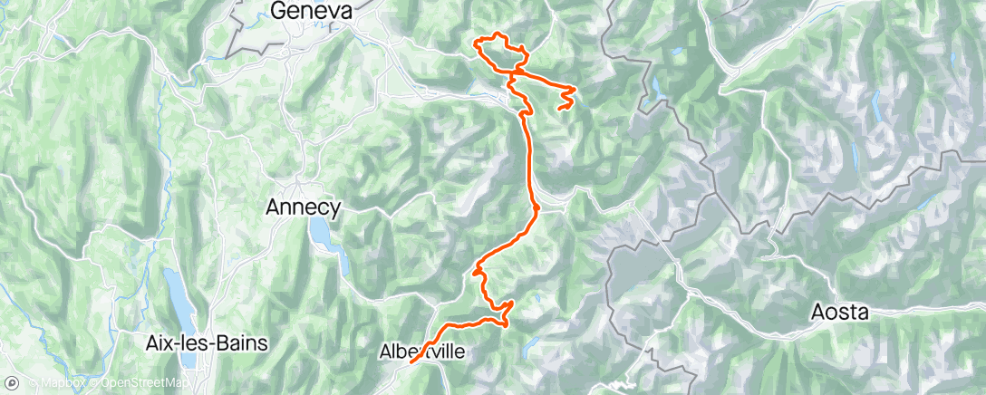 Map of the activity, Critérium Dauphiné 7