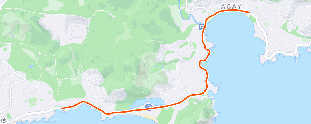 Map of the activity, Footing retour travail de transition