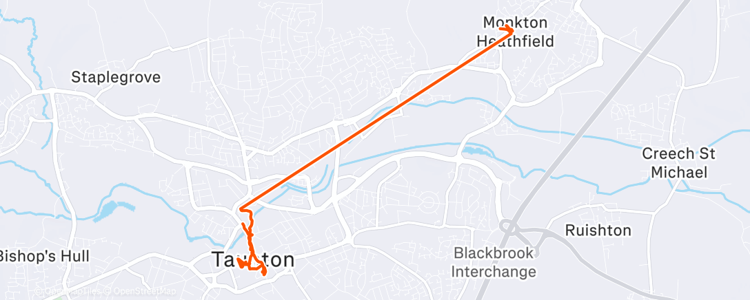 Map of the activity, Morning Walk