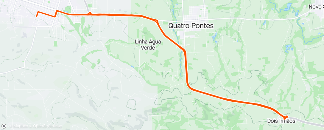 Map of the activity, 71. 2 Irmãos Road com Rômulo