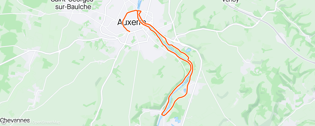 Map of the activity, Test avant semi de Troyes (sans préparation 😅)