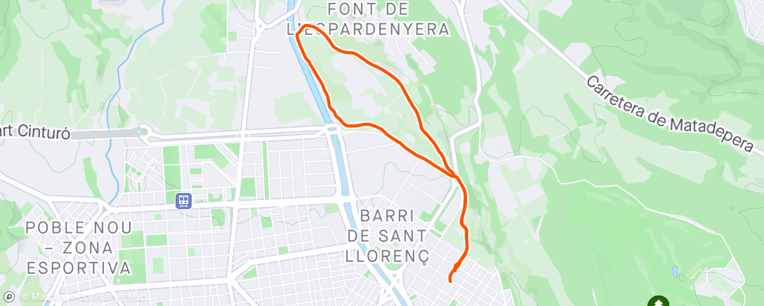 「Caminata de mañana」活動的地圖