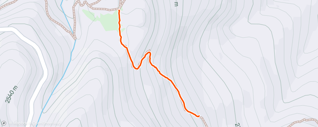 Map of the activity, Morning Hike