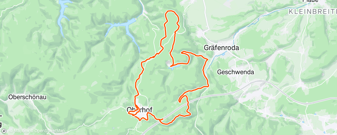 Map of the activity, Fahrt am Nachmittag