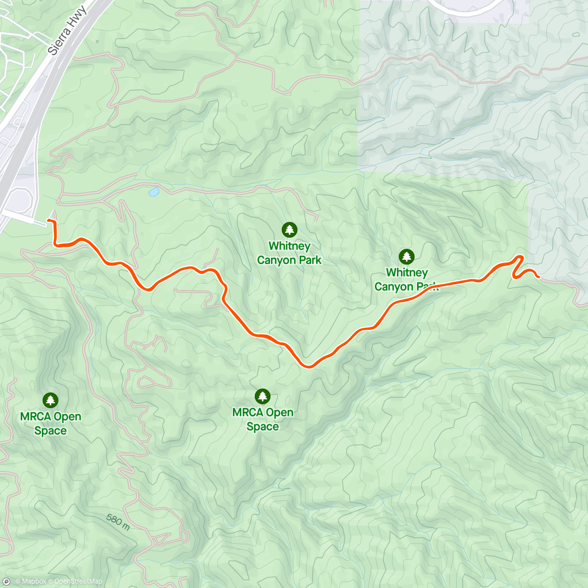 Map of the activity, Beast Trail w/ Runnerslane