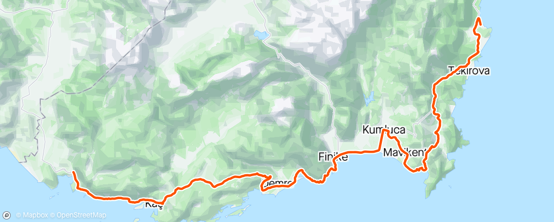 Map of the activity, 22/04/2024 Tour of Türkiye
