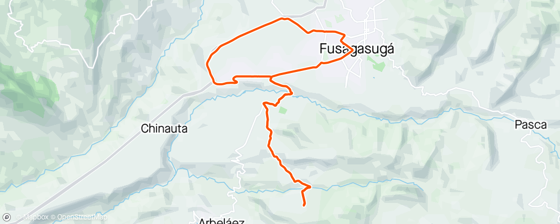 Map of the activity, Fusagasugá