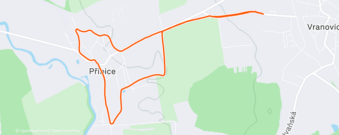 Карта физической активности (Evening Run)