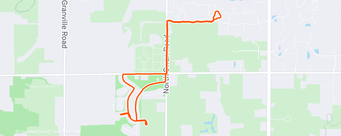 Карта физической активности (Foggy Mequon before the storm)