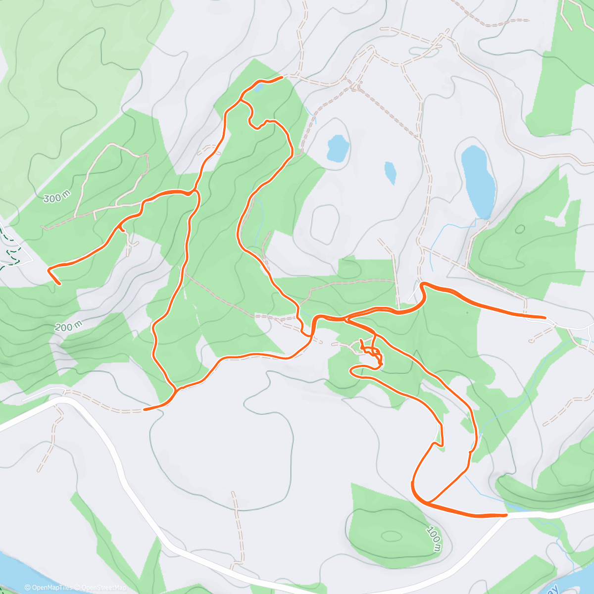 Map of the activity, Jólahlaup